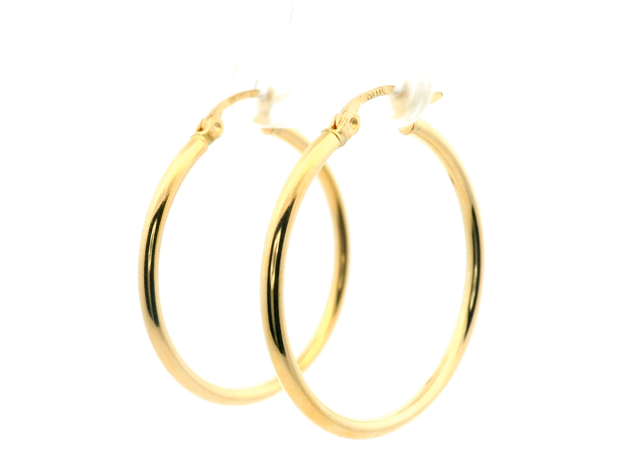 Large Round Gold Hoop Earrings