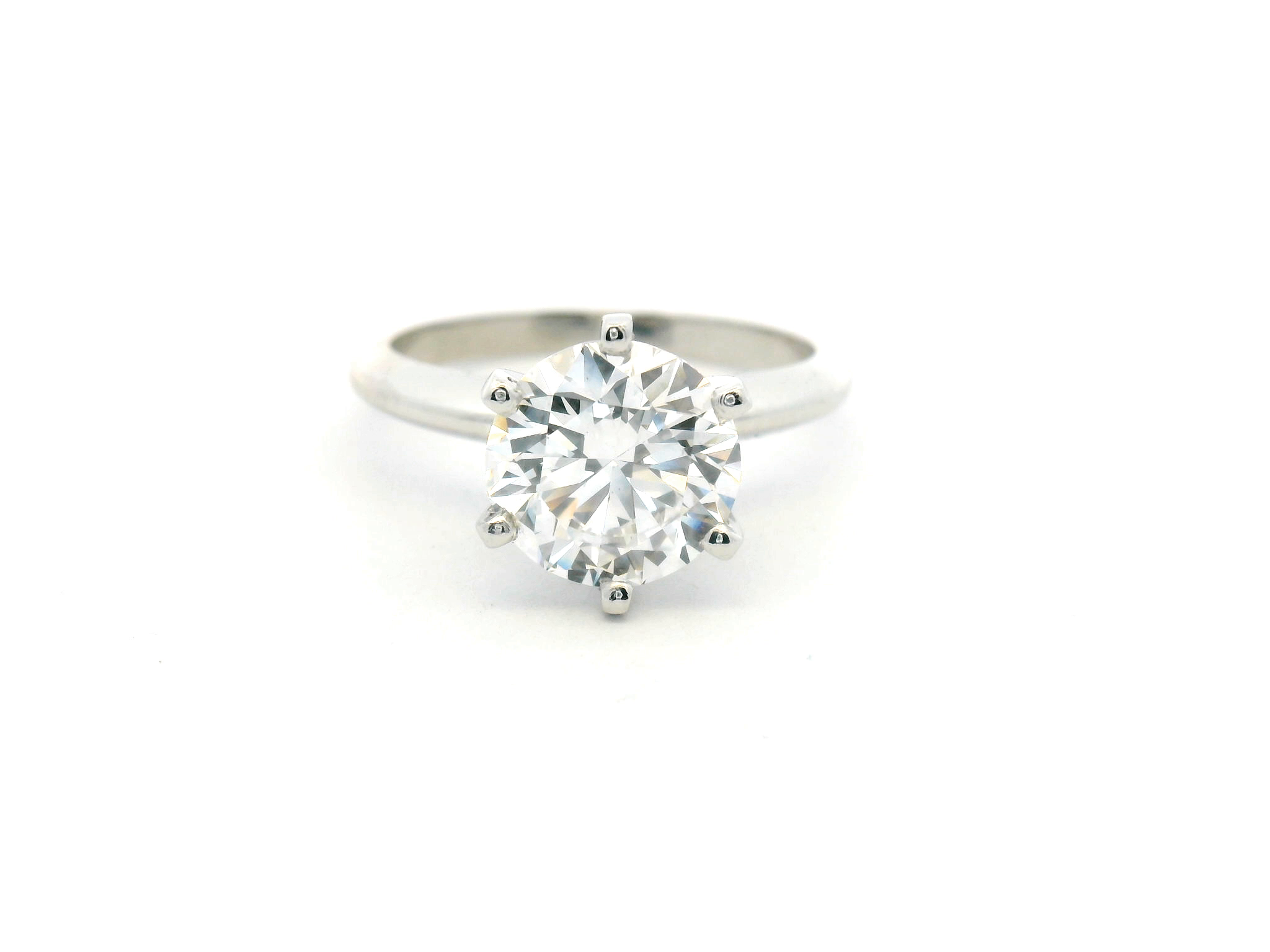 6-Prong Round Diamond Solitaire Ring