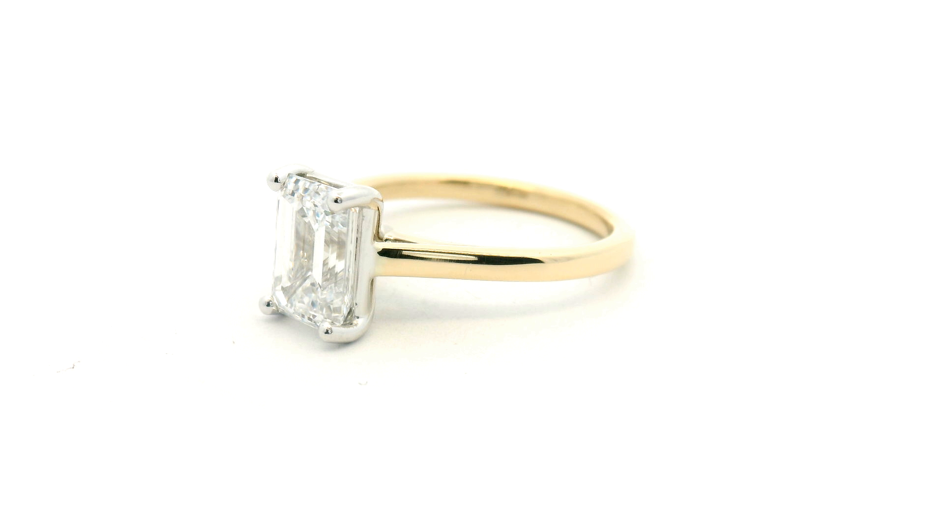 Emerald Cut Solitaire Ring