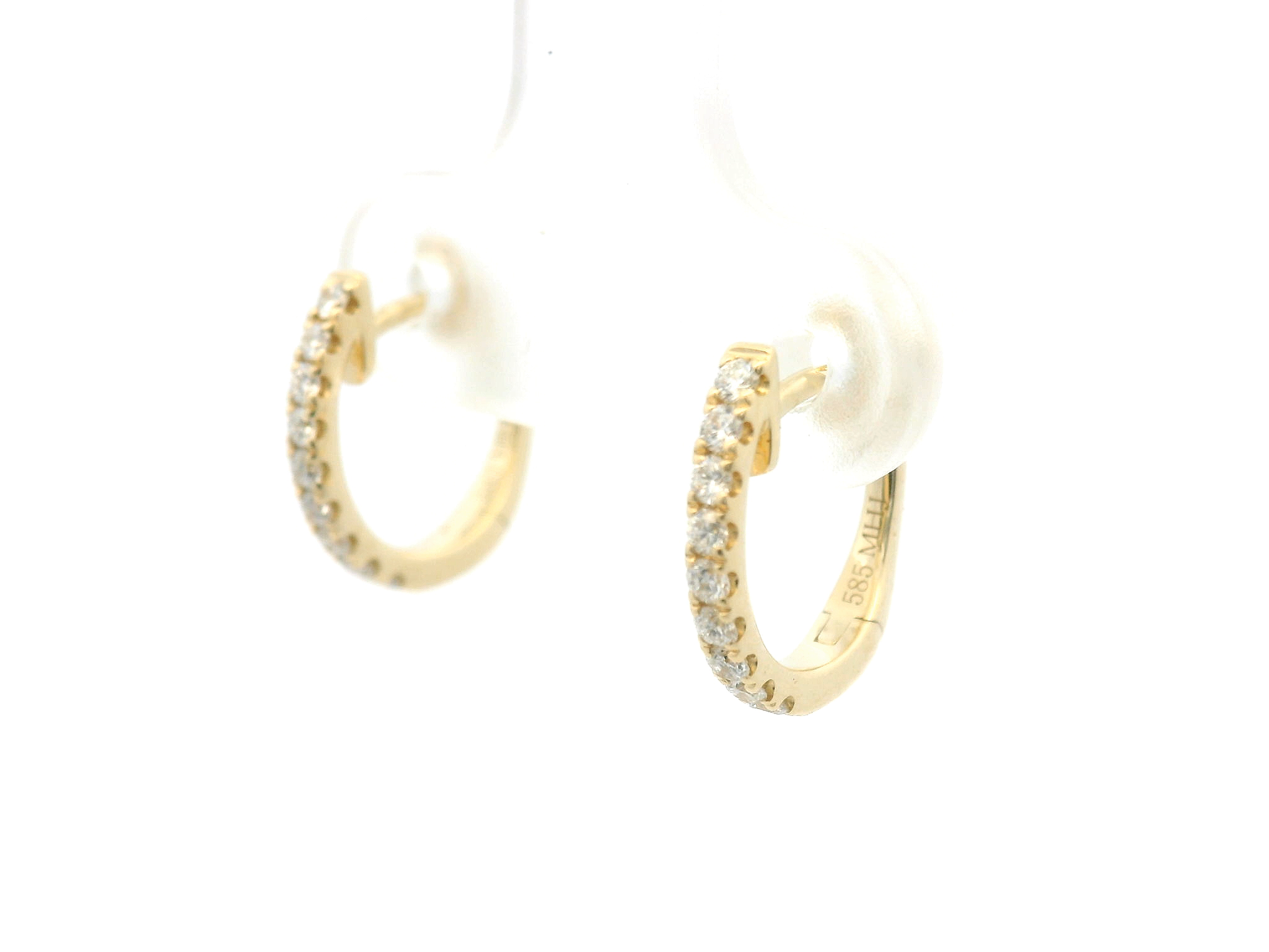 Diamond Hoop Earrings