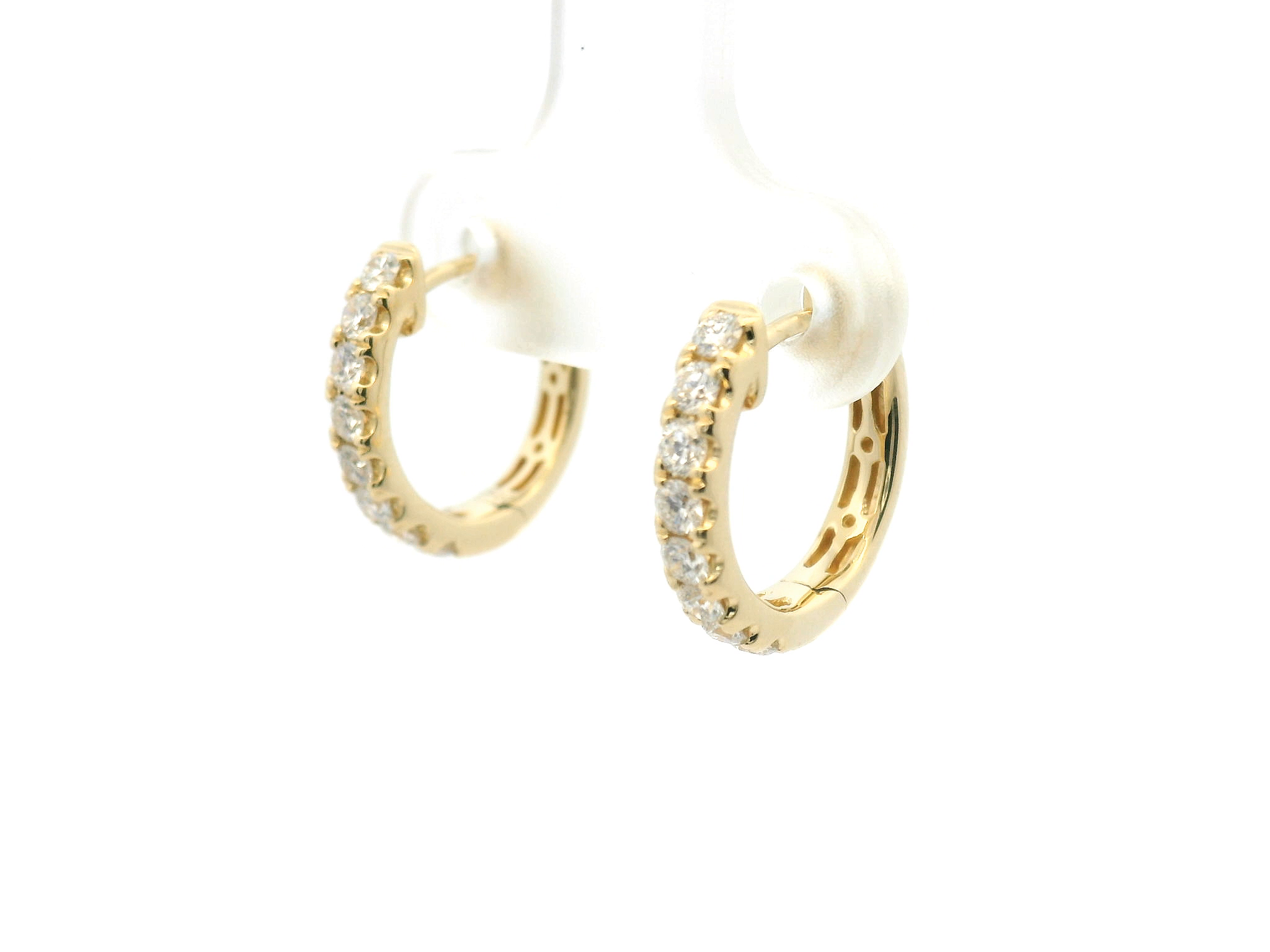 Diamond Hoop Earrings