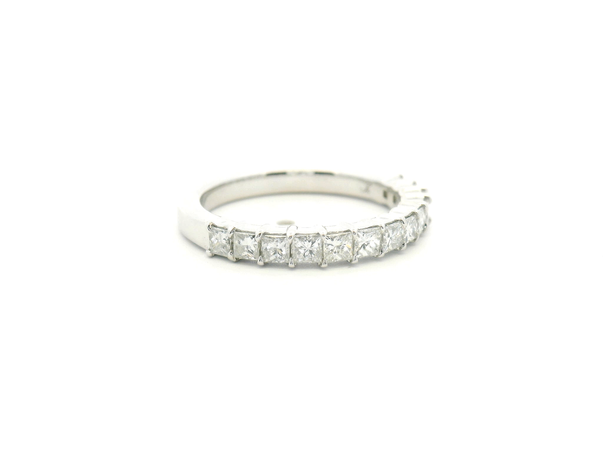 Princess Cut Diamond Wedding Band