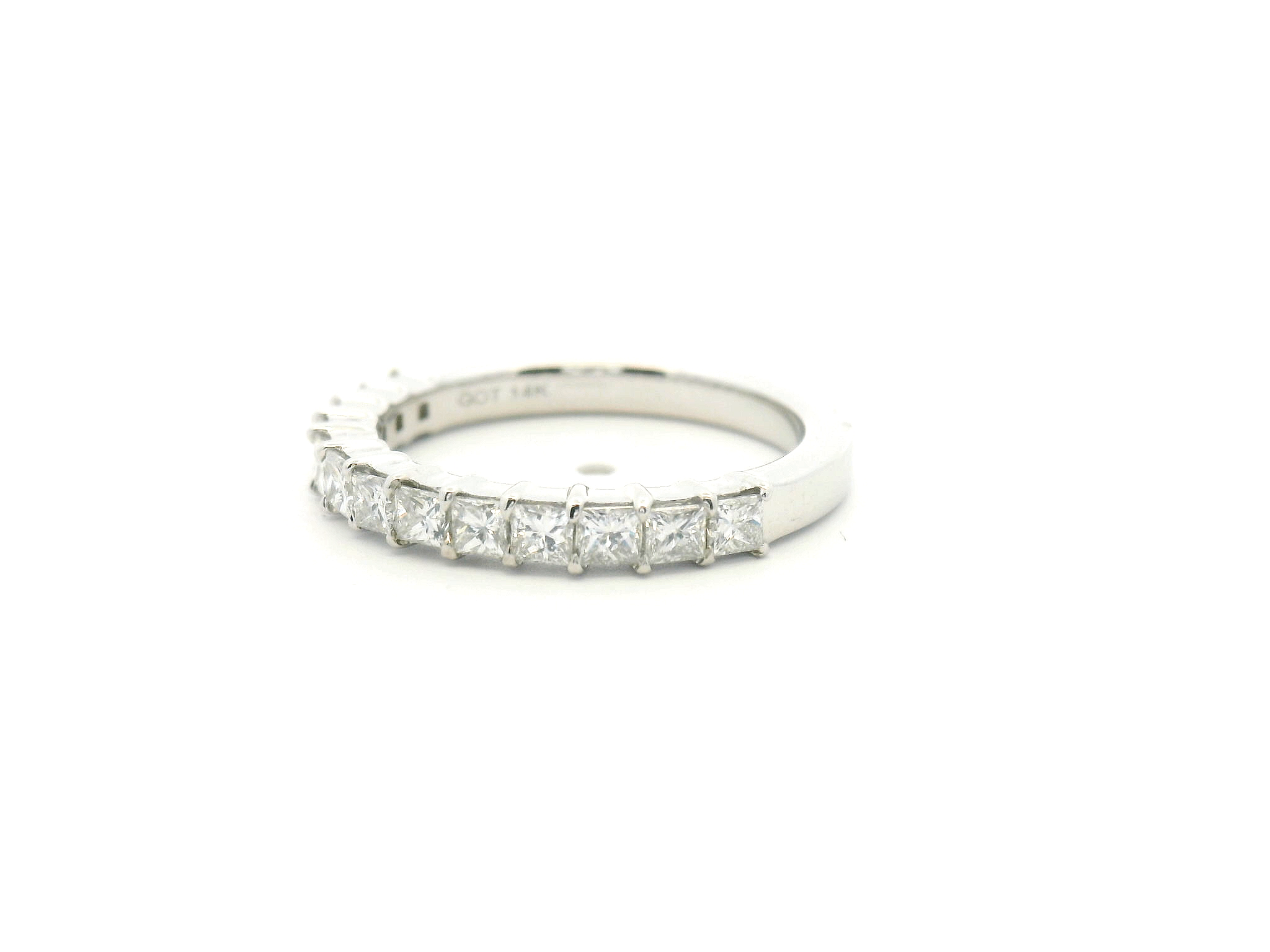 Princess Cut Diamond Wedding Band