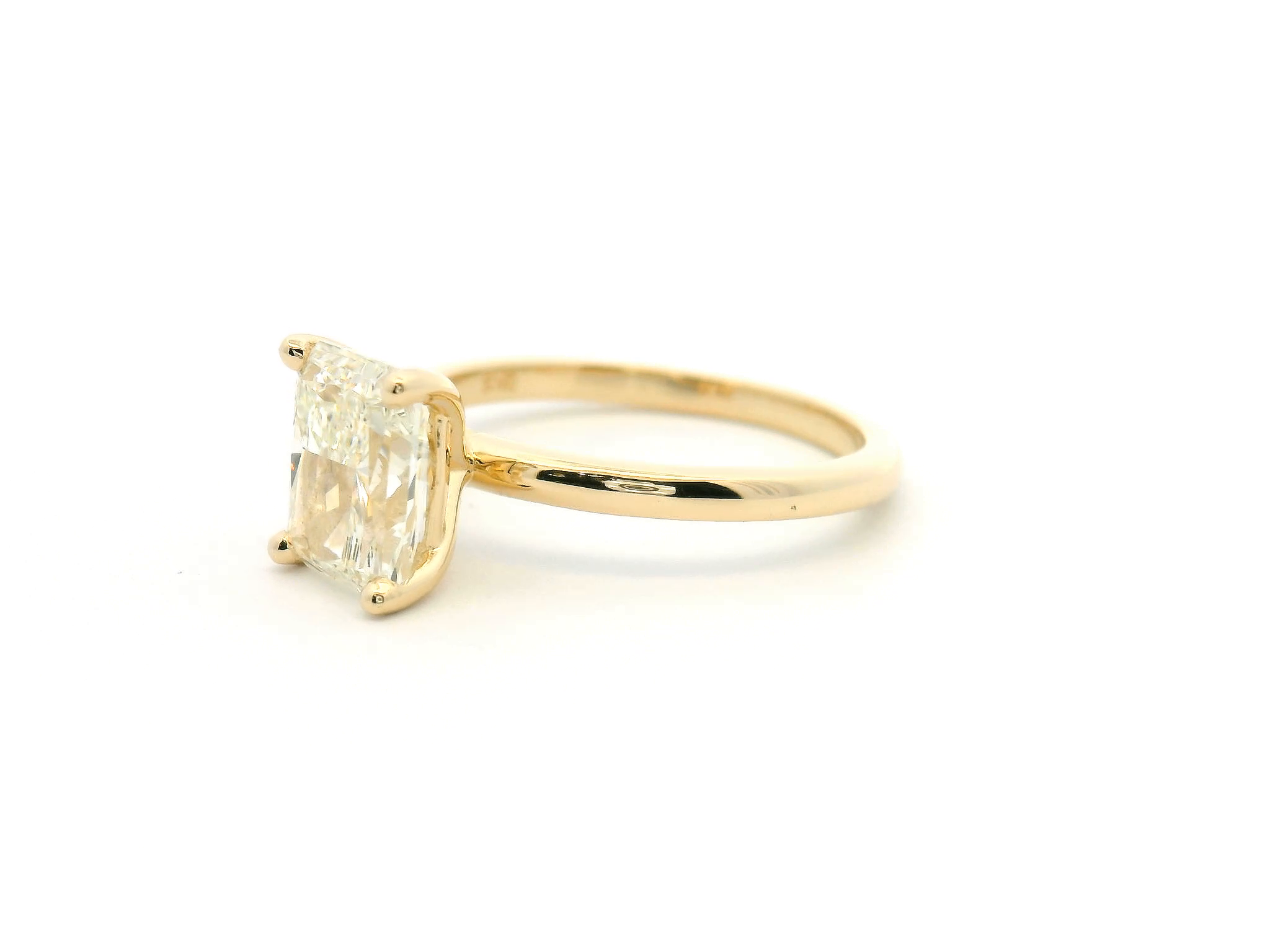 Radiant Cut Solitaire Engagement Ring