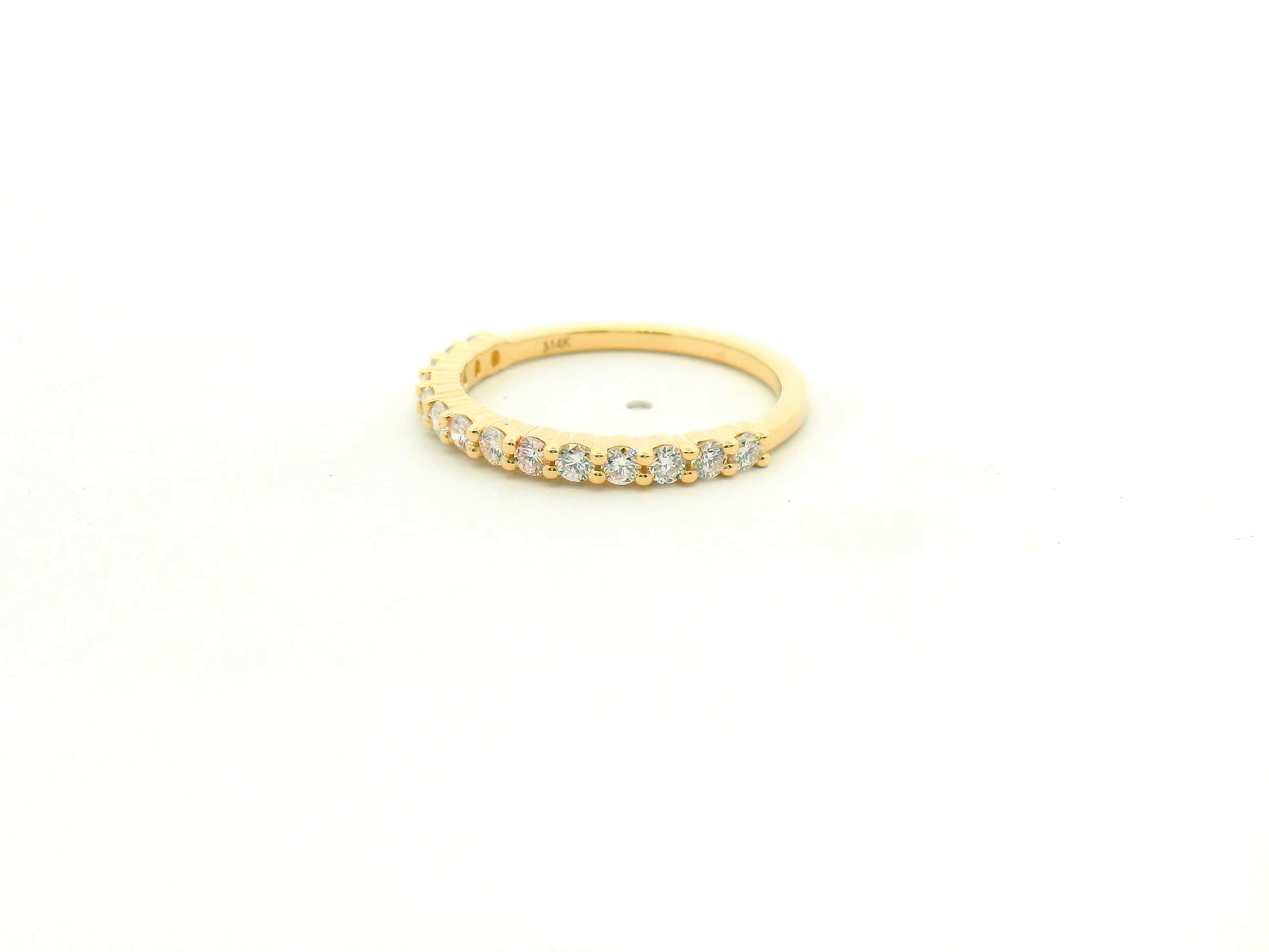 Double Shared Prong Diamond Band