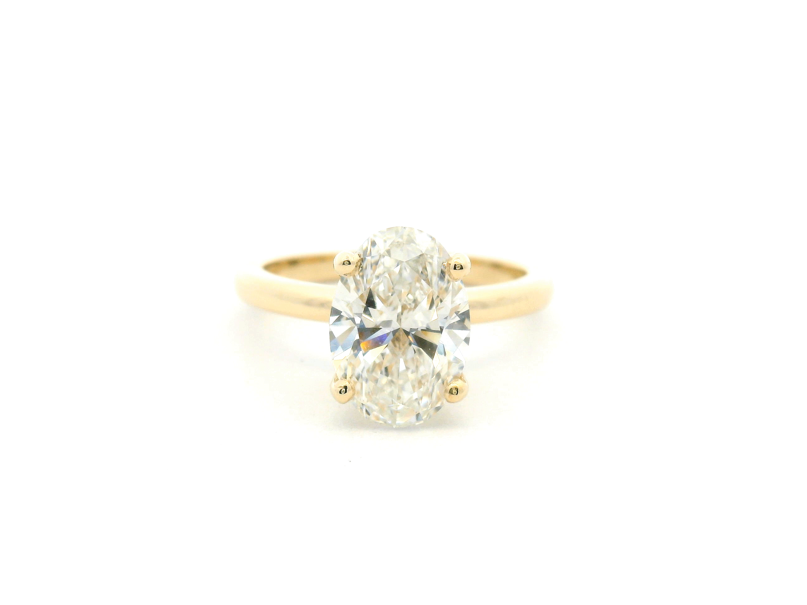 Oval Diamond Solitaire Engagement Ring