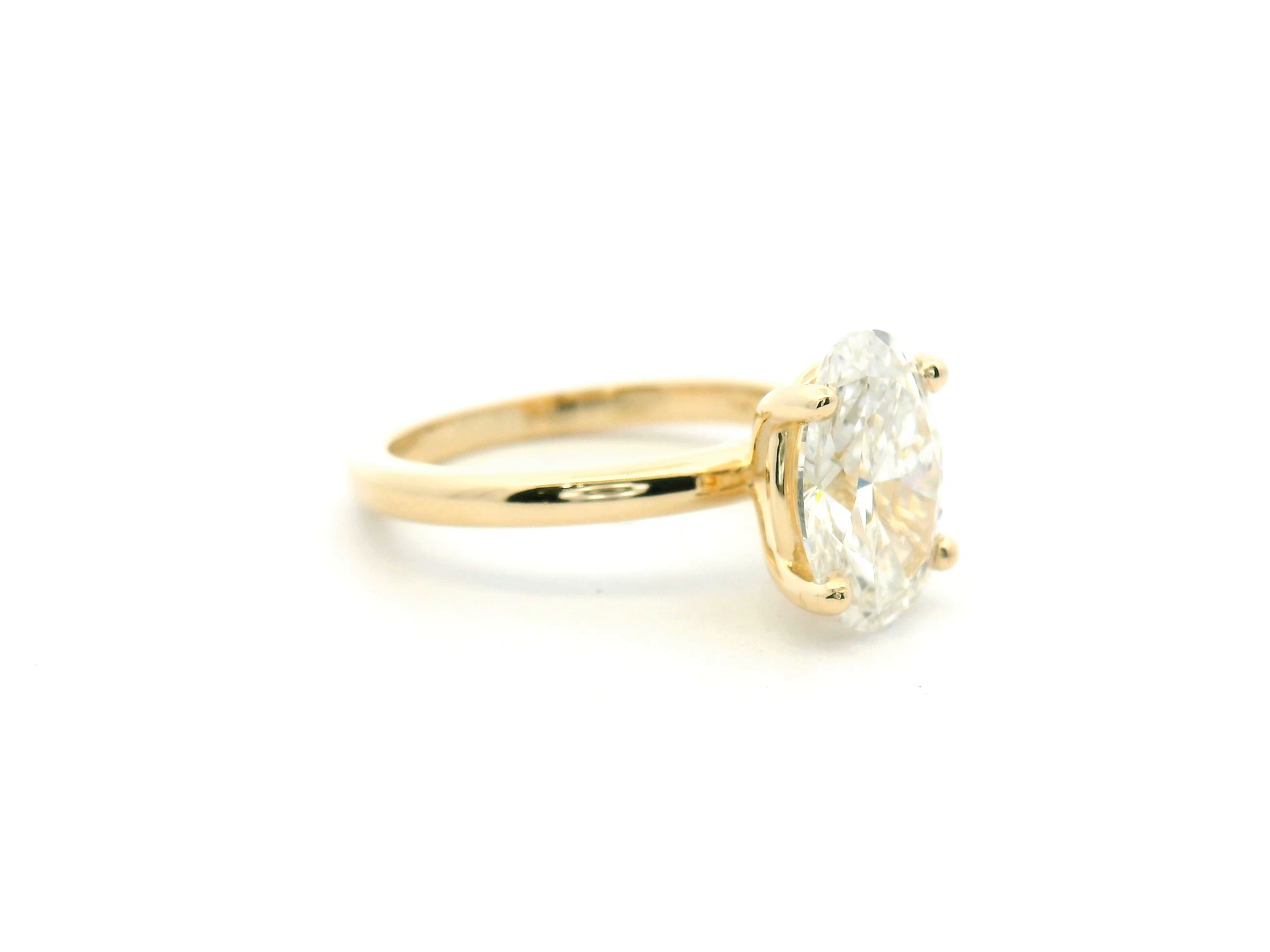 Oval Diamond Solitaire Engagement Ring
