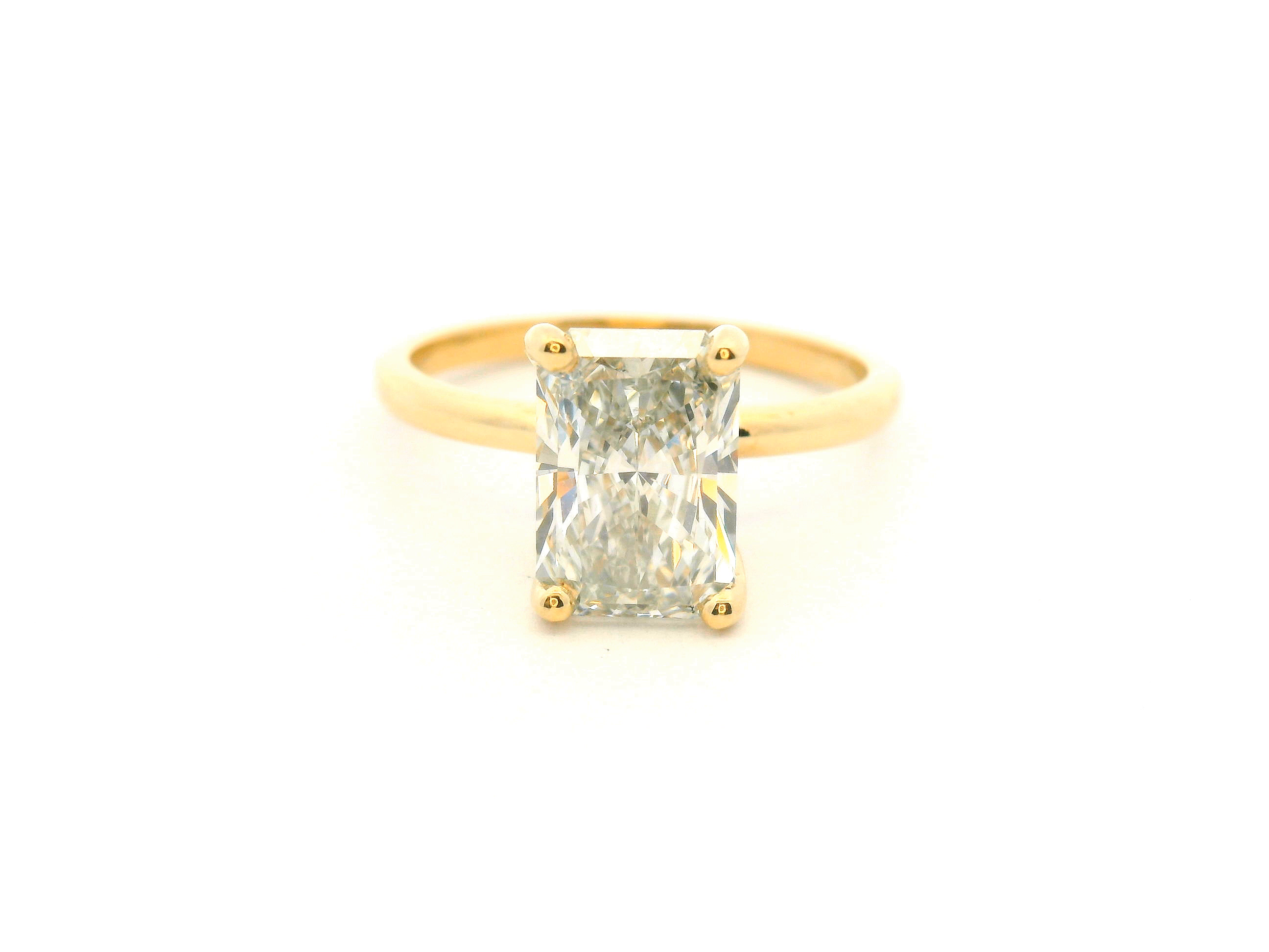 Radiant Cut Diamond Solitaire Engagement Ring