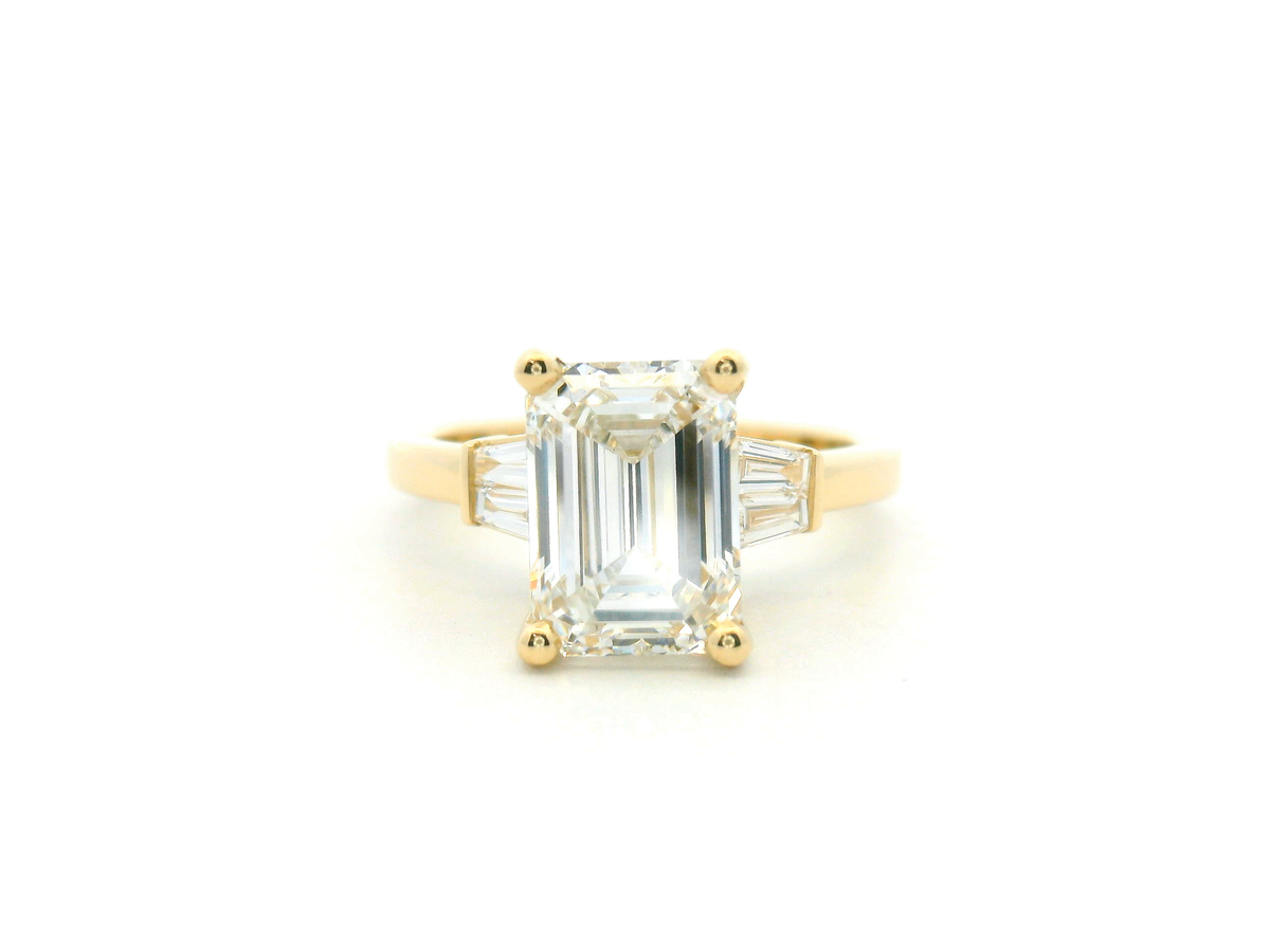 Emerald Cut Diamond Engagement Ring