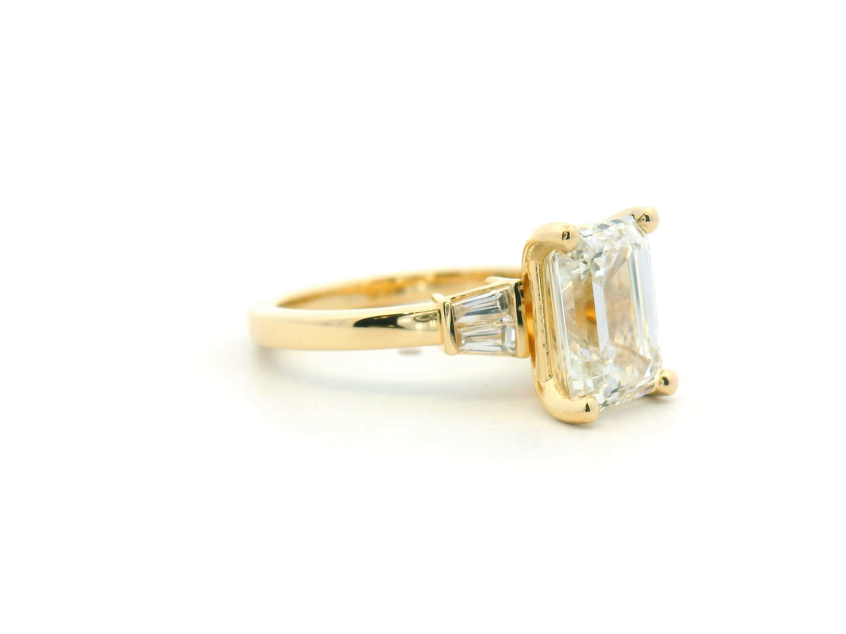 Emerald Cut Diamond Engagement Ring