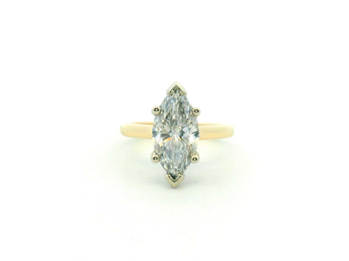 Marquise Diamond Solitaire Engagement Ring