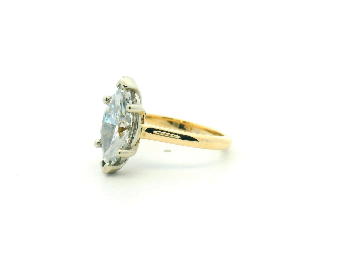 Marquise Diamond Solitaire Engagement Ring