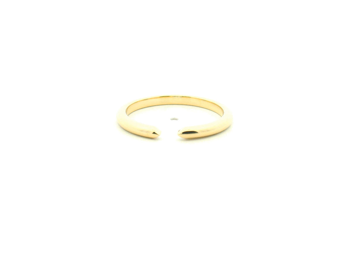 Open Yellow Gold Wedding Band