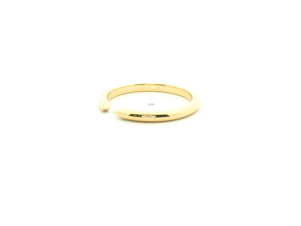 Open Yellow Gold Wedding Band