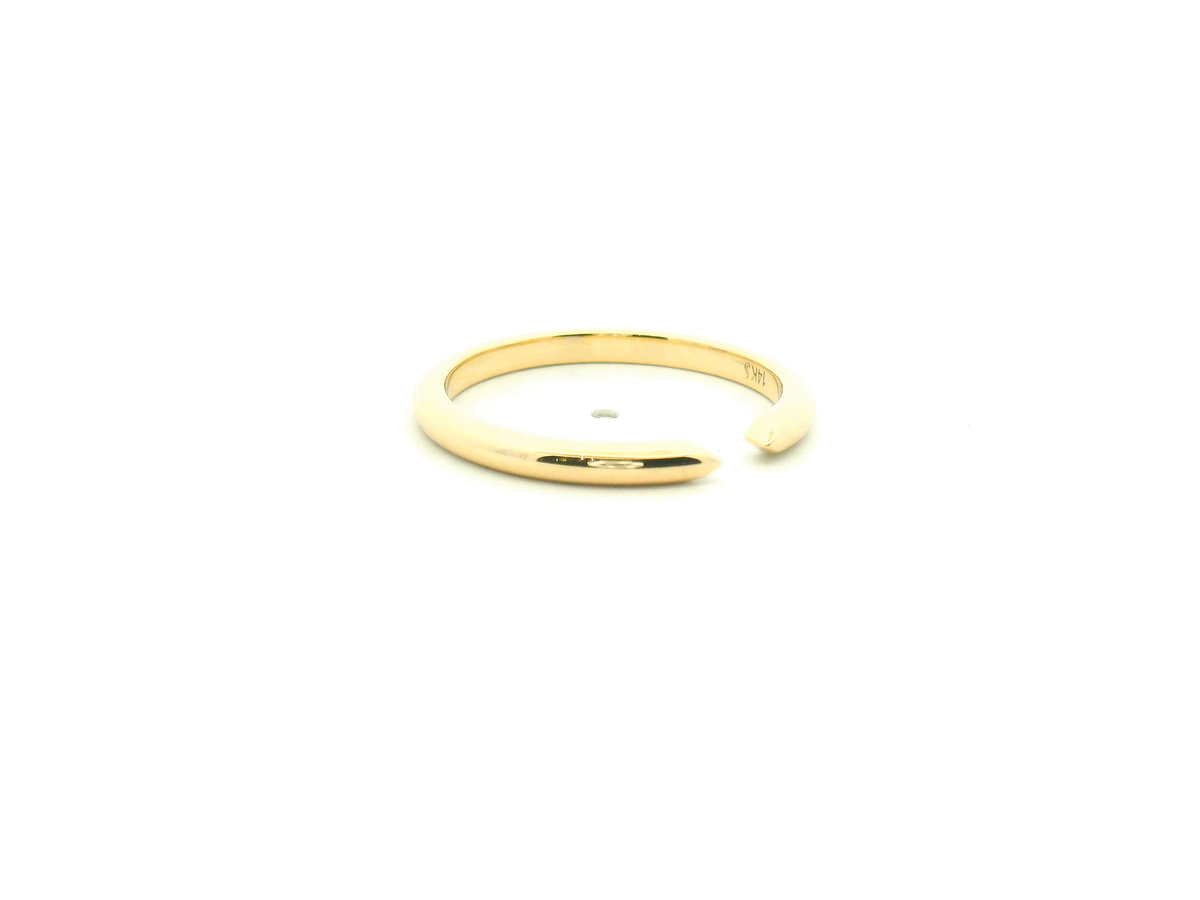 Open Yellow Gold Wedding Band